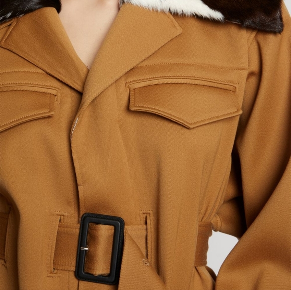 Proenza Schouler Twill Trench Coat Size 6 - Picture 3 of 6